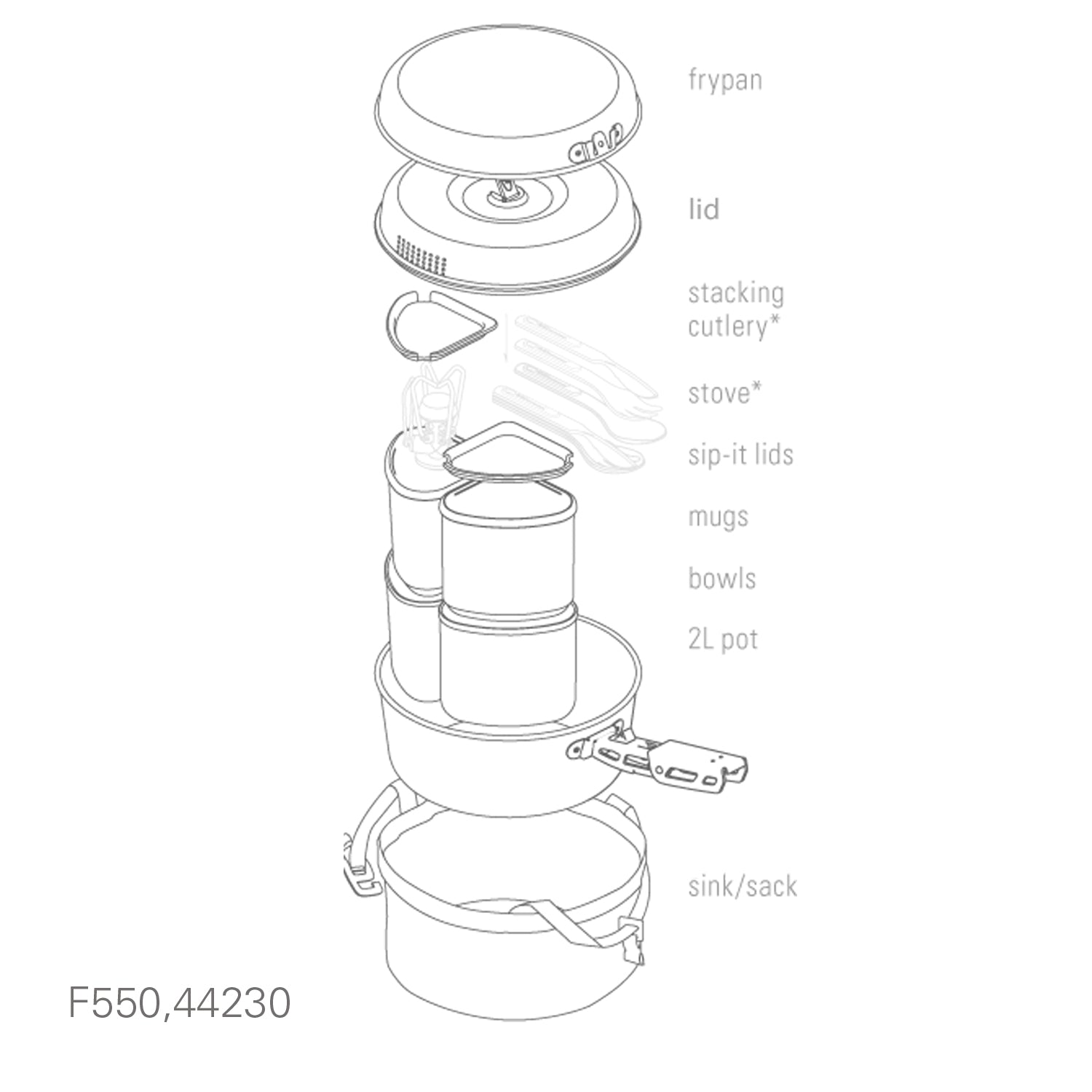 GSI - BUGABOO CERAMIC BACKPACKER